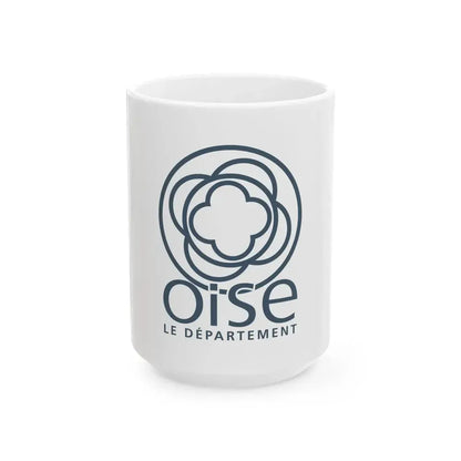 Flag of the Department of Oise (France) White Coffee Mug 15oz - Go Mug Yourself