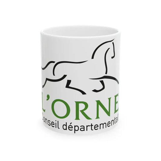Flag of the Department of Orne (France) White Coffee Mug 11oz - Go Mug Yourself