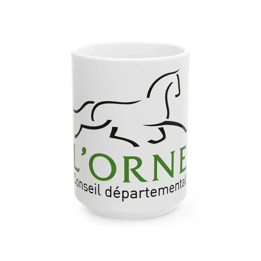 Flag of the Department of Orne (France) White Coffee Mug 15oz - Go Mug Yourself