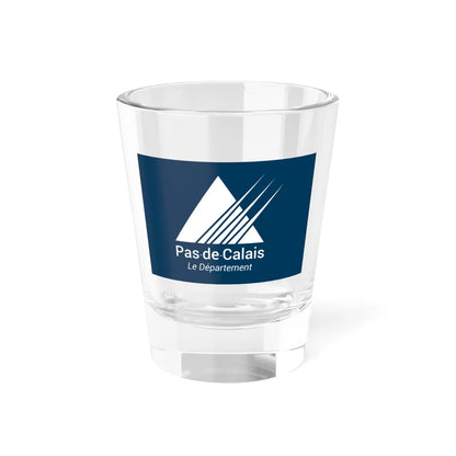 Flag of the Department of Pas-de-Calais Variant 2 (France) Shot Glass 1.5oz 1.5oz - Go Mug Yourself