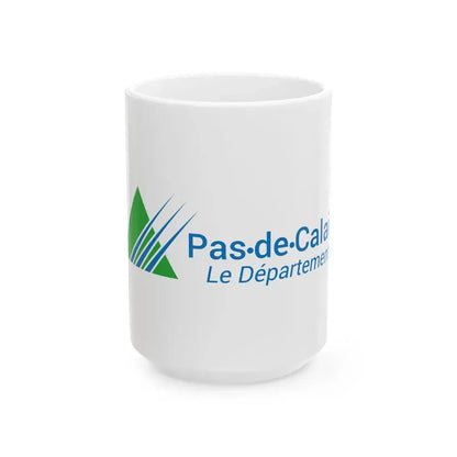 Flag of the Department of Pas-de-Calais Variant 3 (France) White Coffee Mug 15oz - Go Mug Yourself