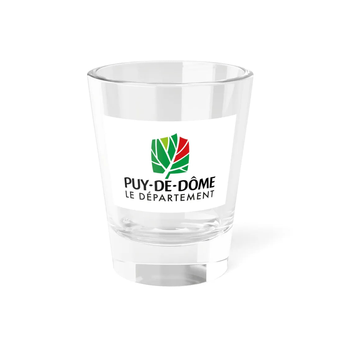 Flag of the Department of Puy-de-Dome (France) Shot Glass 1.5oz 1.5oz - Go Mug Yourself