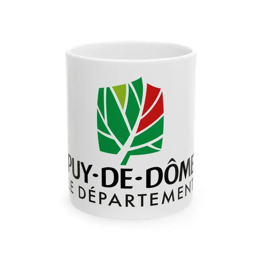 Flag of the Department of Puy-de-Dome (France) White Coffee Mug 11oz - Go Mug Yourself