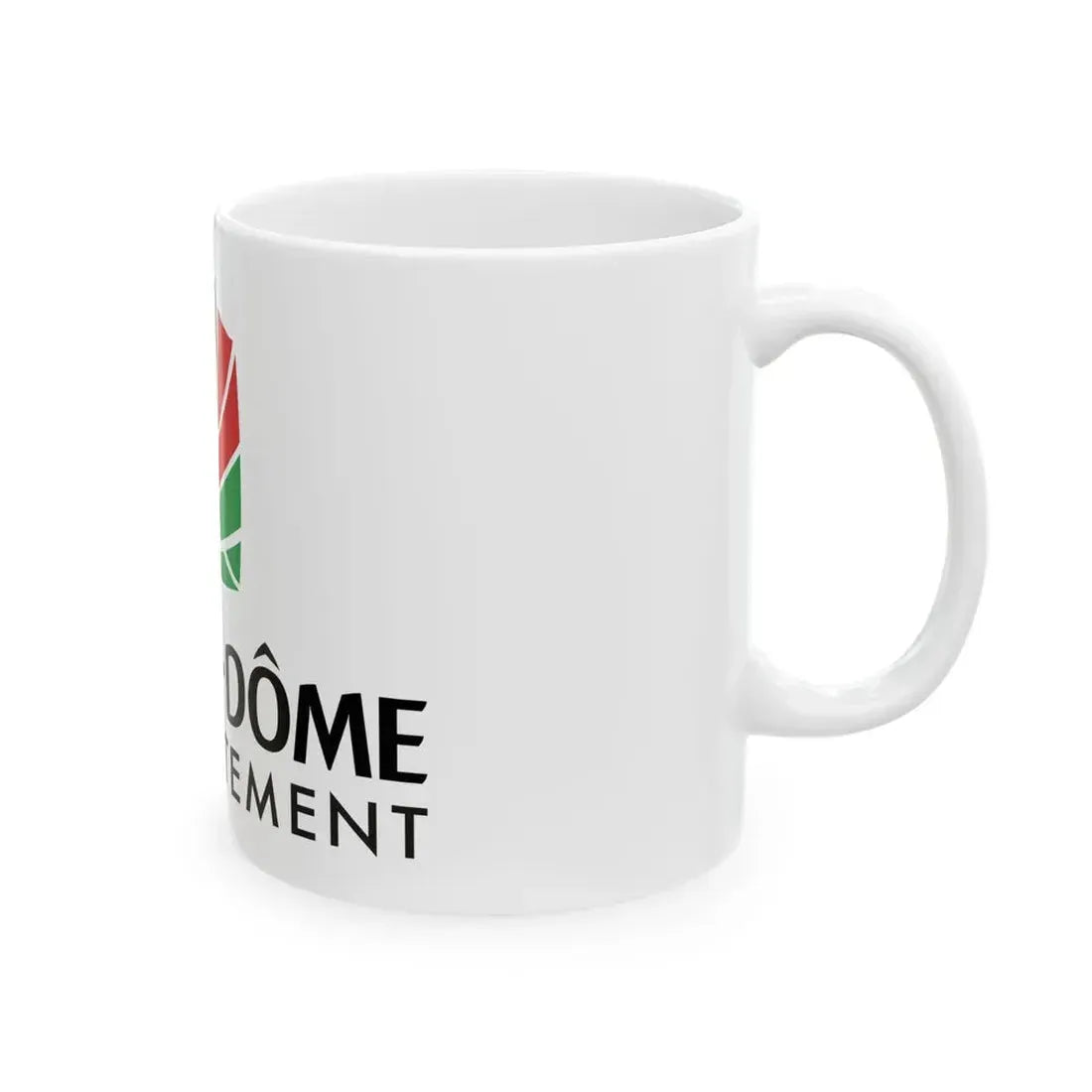 Flag of the Department of Puy-de-Dome (France) White Coffee Mug - Go Mug Yourself