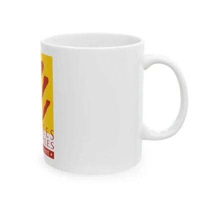 Flag of the Department of Pyrenees-Orientales (France) White Coffee Mug - Go Mug Yourself