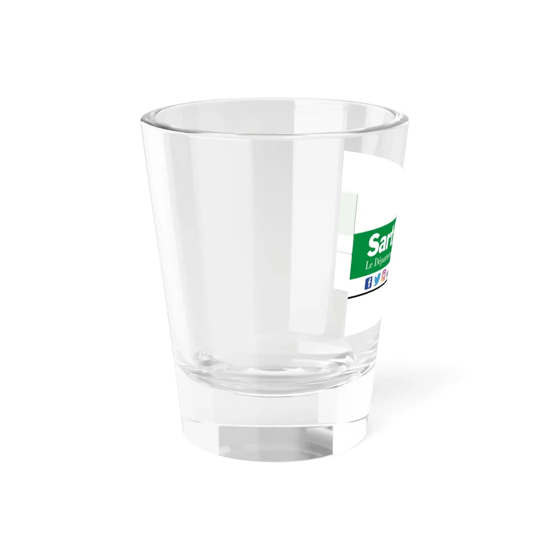 Flag of the Department of Sarthe (France) Shot Glass 1.5oz - Go Mug Yourself