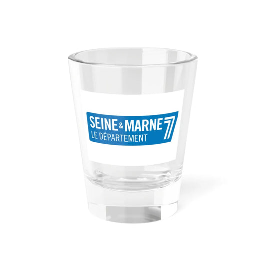 Flag of the Department of Seine-et-Marne (France) Shot Glass 1.5oz 1.5oz - Go Mug Yourself