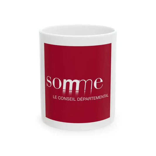 Flag of the Department of Somme Variant 1 (France) White Coffee Mug 11oz - Go Mug Yourself