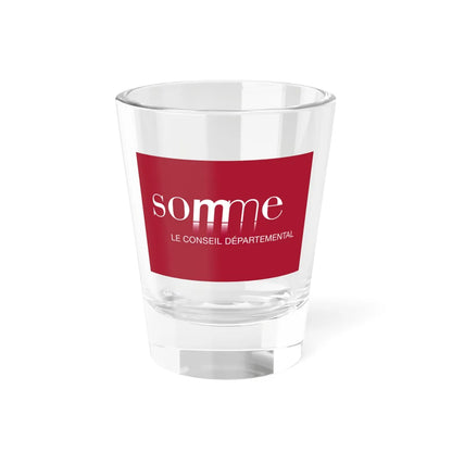 Flag of the Department of Somme Variant 2 (France) Shot Glass 1.5oz 1.5oz - Go Mug Yourself