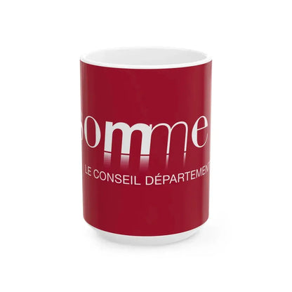 Flag of the Department of Somme Variant 2 (France) White Coffee Mug 15oz - Go Mug Yourself