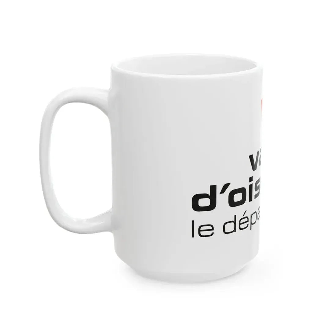 Flag of the Department of Val-dOise Variant 1 (France) White Coffee Mug - Go Mug Yourself