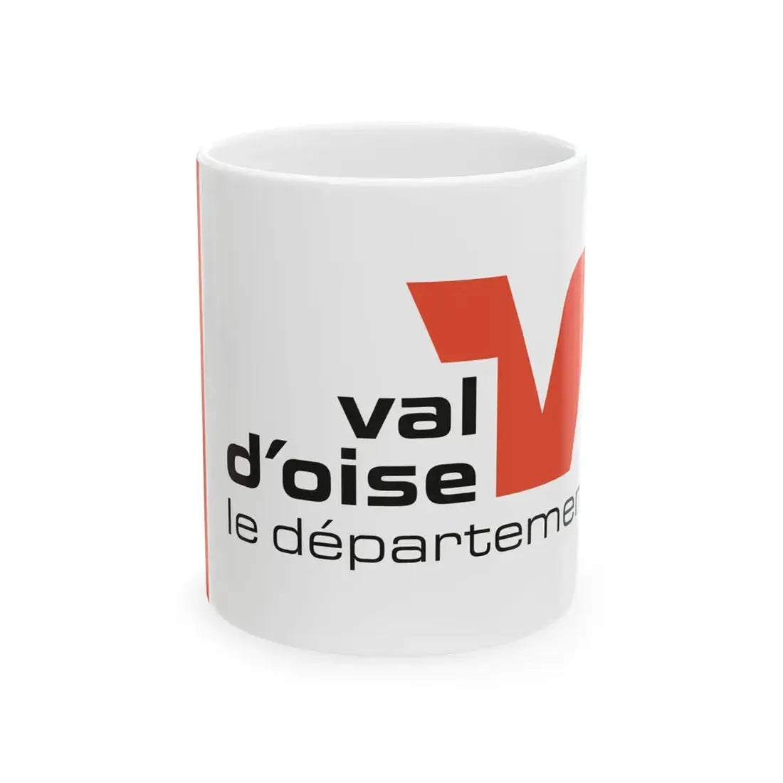 Flag of the Department of Val-dOise Variant 2 (France) White Coffee Mug 11oz - Go Mug Yourself