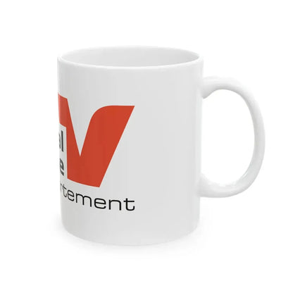 Flag of the Department of Val-dOise Variant 2 (France) White Coffee Mug - Go Mug Yourself