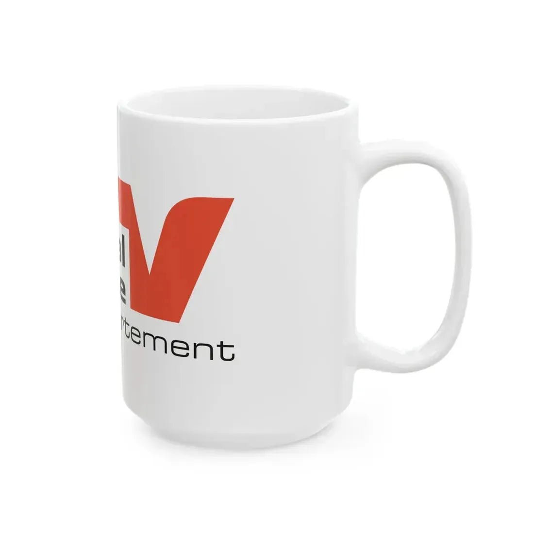 Flag of the Department of Val-dOise Variant 2 (France) White Coffee Mug - Go Mug Yourself