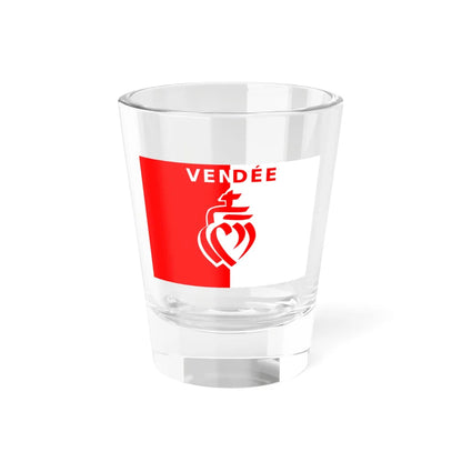 Flag of the Department of Vendee Variant 2 (France) Shot Glass 1.5oz 1.5oz - Go Mug Yourself
