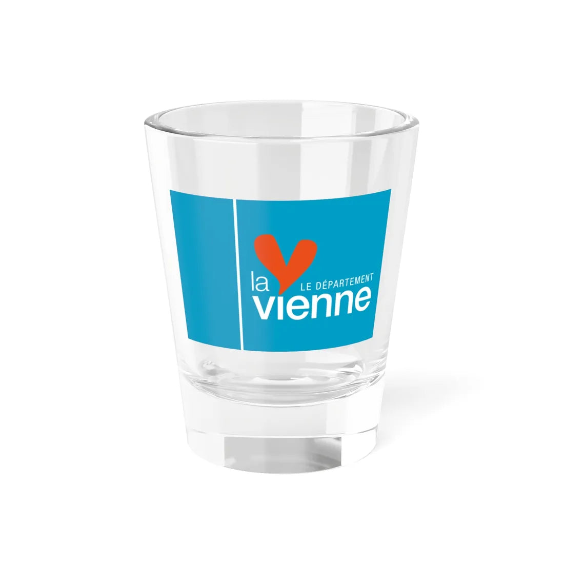 Flag of the Department of Vienne (France) Shot Glass 1.5oz 1.5oz - Go Mug Yourself