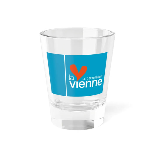 Flag of the Department of Vienne (France) Shot Glass 1.5oz 1.5oz - Go Mug Yourself