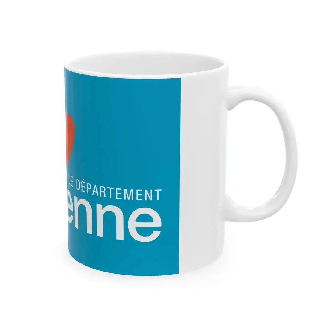 Flag of the Department of Vienne (France) White Coffee Mug - Go Mug Yourself