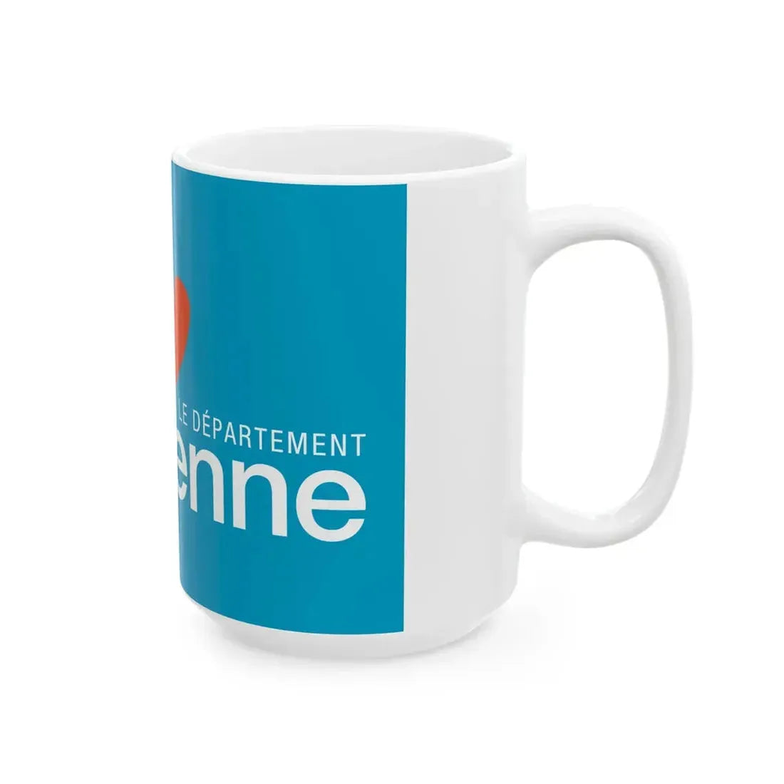 Flag of the Department of Vienne (France) White Coffee Mug - Go Mug Yourself