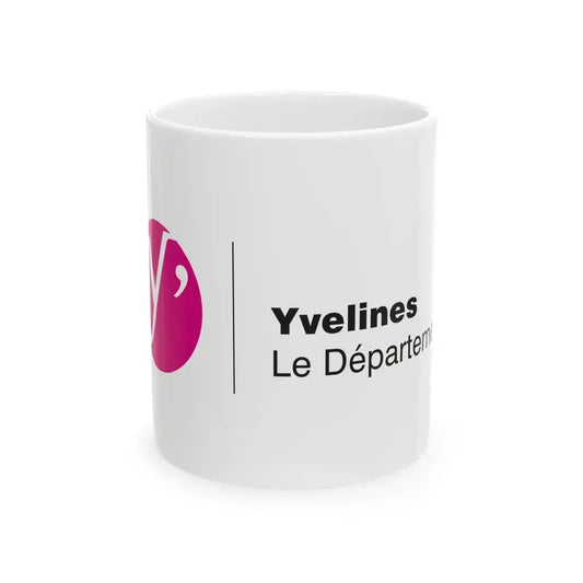 Flag of the Department of Yvelines (France) White Coffee Mug 11oz - Go Mug Yourself