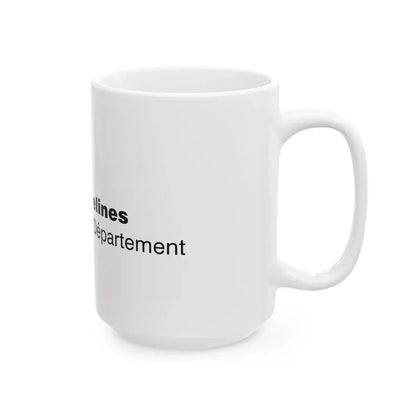 Flag of the Department of Yvelines (France) White Coffee Mug - Go Mug Yourself