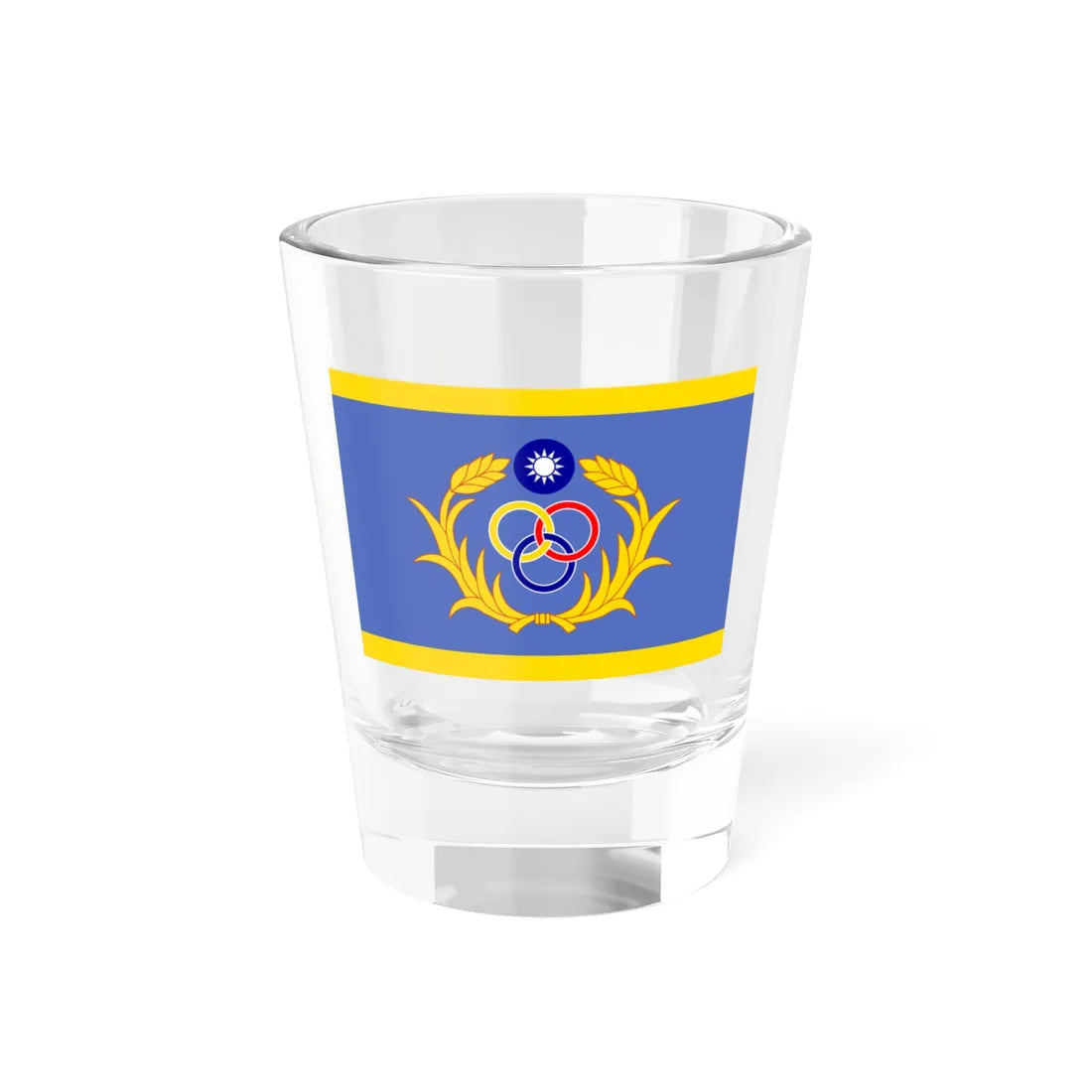Flag of the Deputy Commanding General of Taiwan Garrison Command (China) Shot Glass 1.5oz 1.5oz - Go Mug Yourself