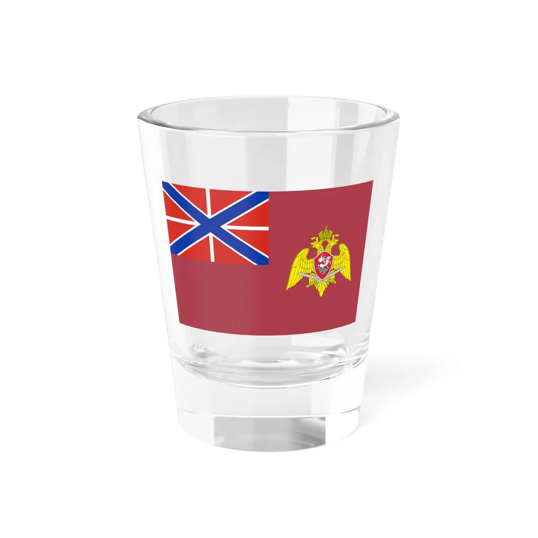 Flag of the Deputy Director of the National Guard of Russia (Russia) Shot Glass 1.5oz 1.5oz - Go Mug Yourself