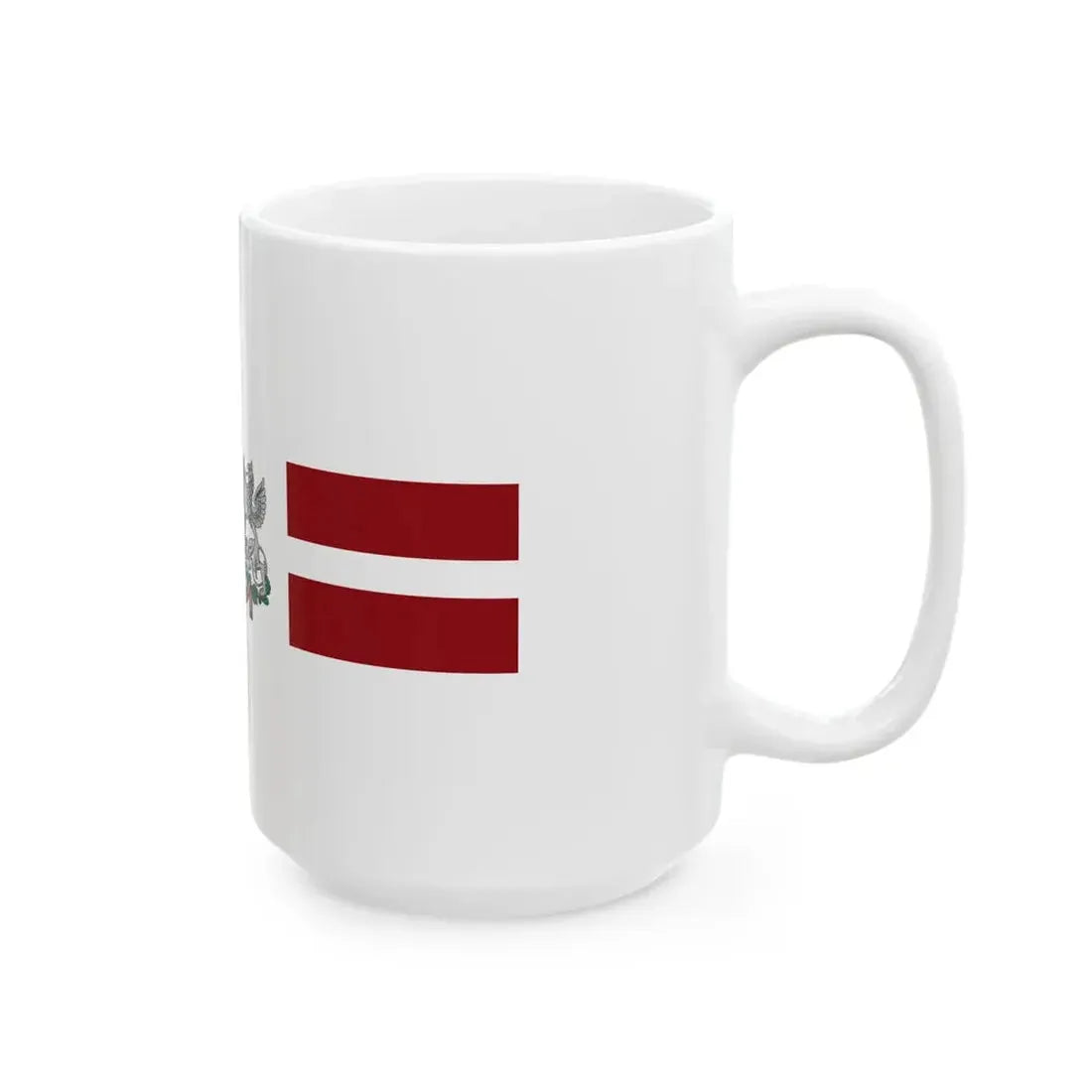 Flag of the Deputy Prime Minister of Latvia (Latvia) White Coffee Mug - Go Mug Yourself