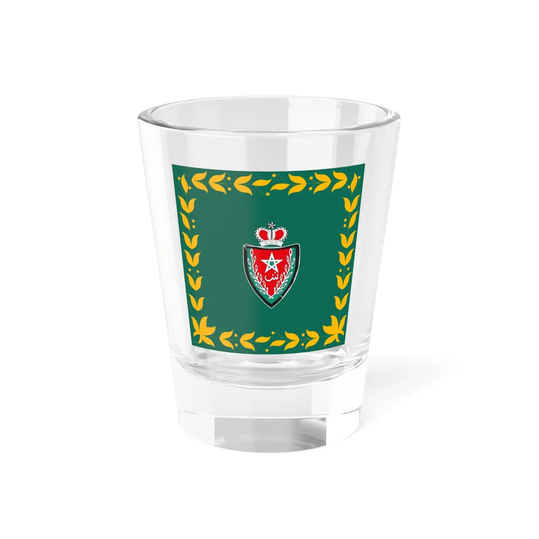 Flag of the DGSN (Morocco) Shot Glass 1.5oz 1.5oz - Go Mug Yourself