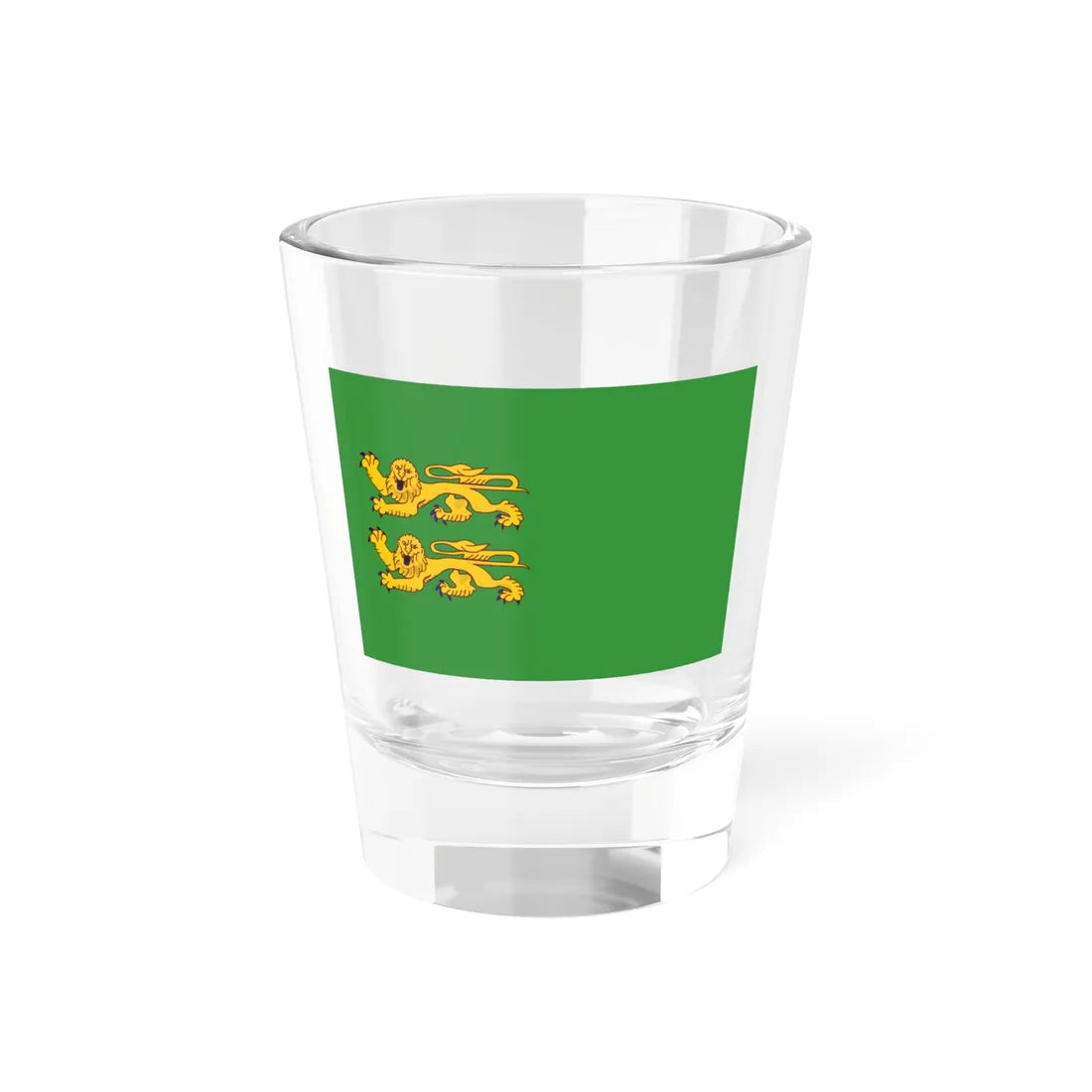 Flag of the Dhekelia Garrison (United Kingdom) Shot Glass 1.5oz 1.5oz - Go Mug Yourself