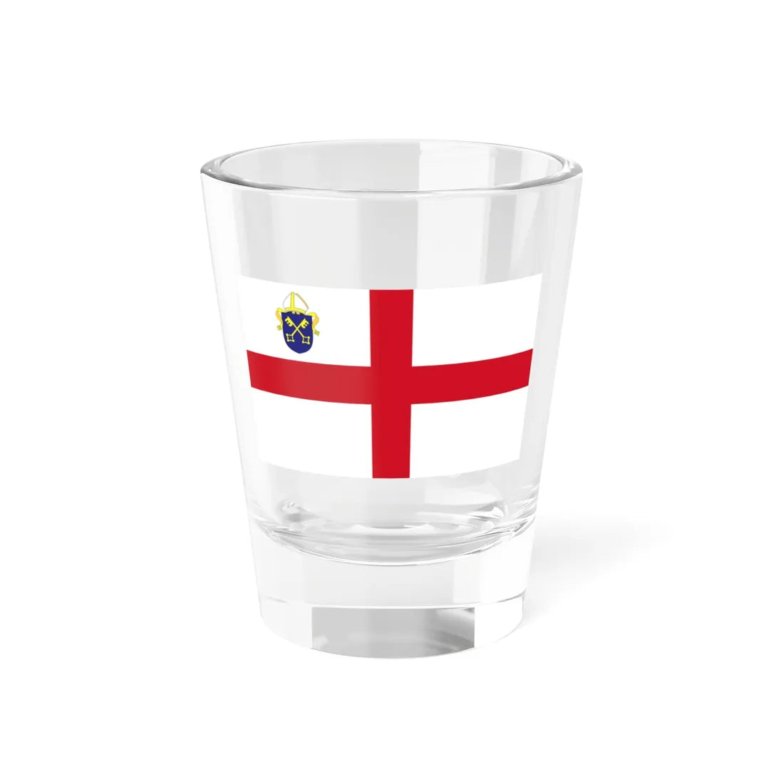 Flag of the Diocese of Gloucester (England) Shot Glass 1.5oz 1.5oz - Go Mug Yourself