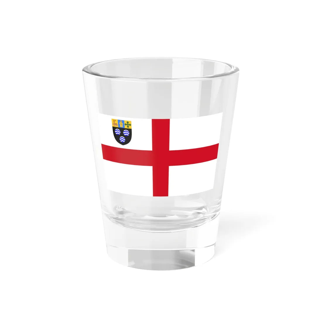 Flag of the Diocese of Southwell and Nottingham (England) Shot Glass 1.5oz 1.5oz - Go Mug Yourself