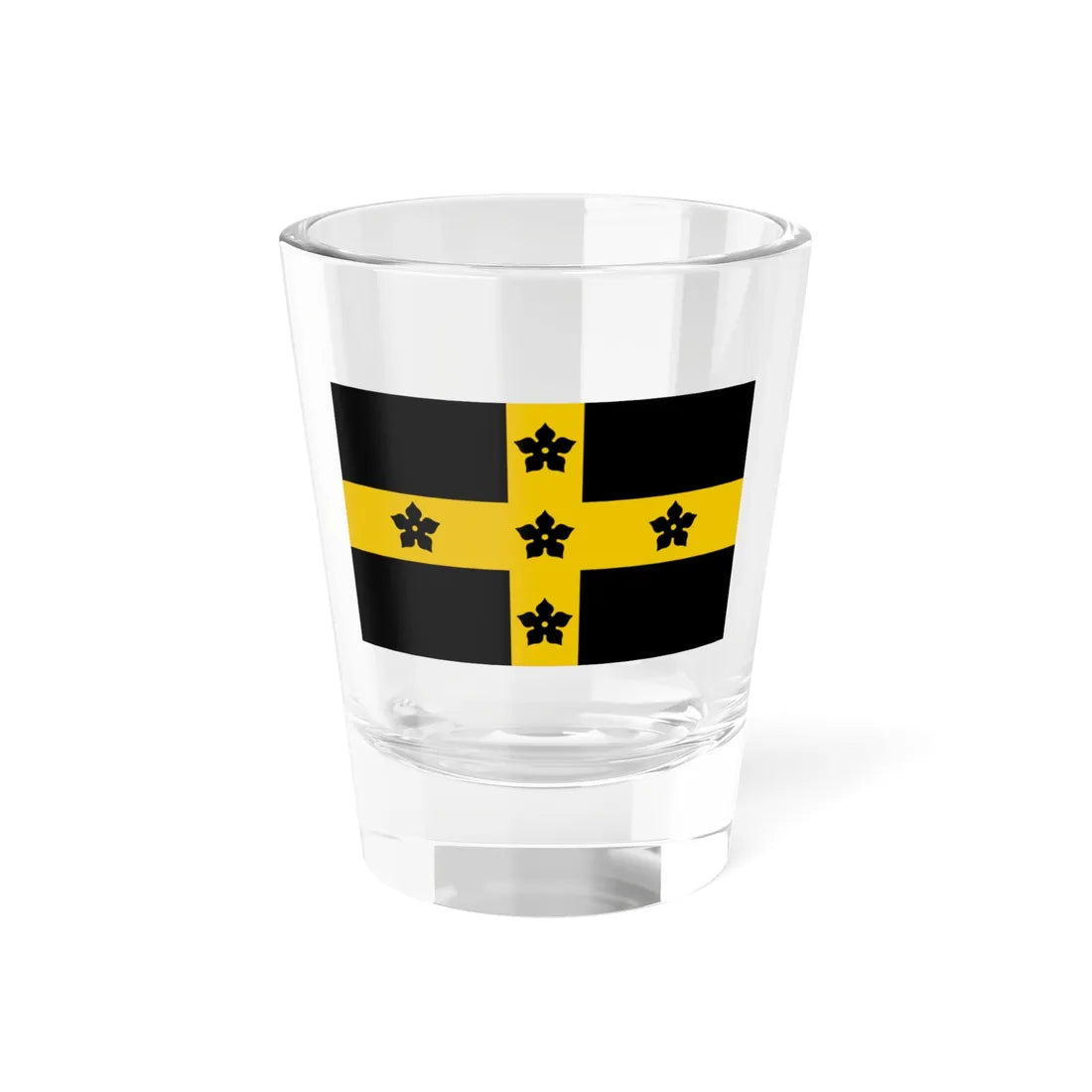 Flag of the Diocese of St Davids (United Kingdom) Shot Glass 1.5oz 1.5oz - Go Mug Yourself