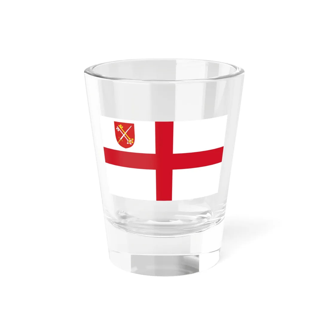 Flag of the Diocese of Winchester (England) Shot Glass 1.5oz 1.5oz - Go Mug Yourself
