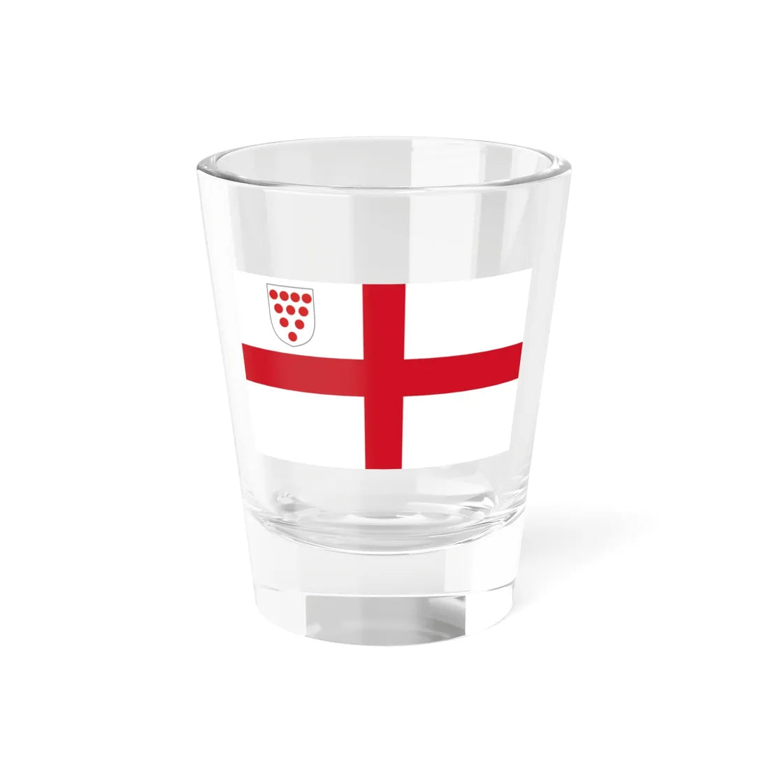 Flag of the Diocese of Worcester (England) Shot Glass 1.5oz 1.5oz - Go Mug Yourself