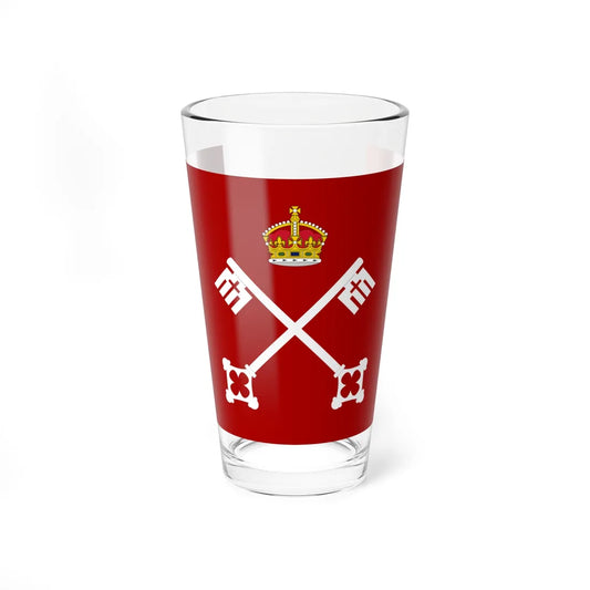 Flag of the Diocese of York (England) Pint Glass 16oz 16oz - Go Mug Yourself
