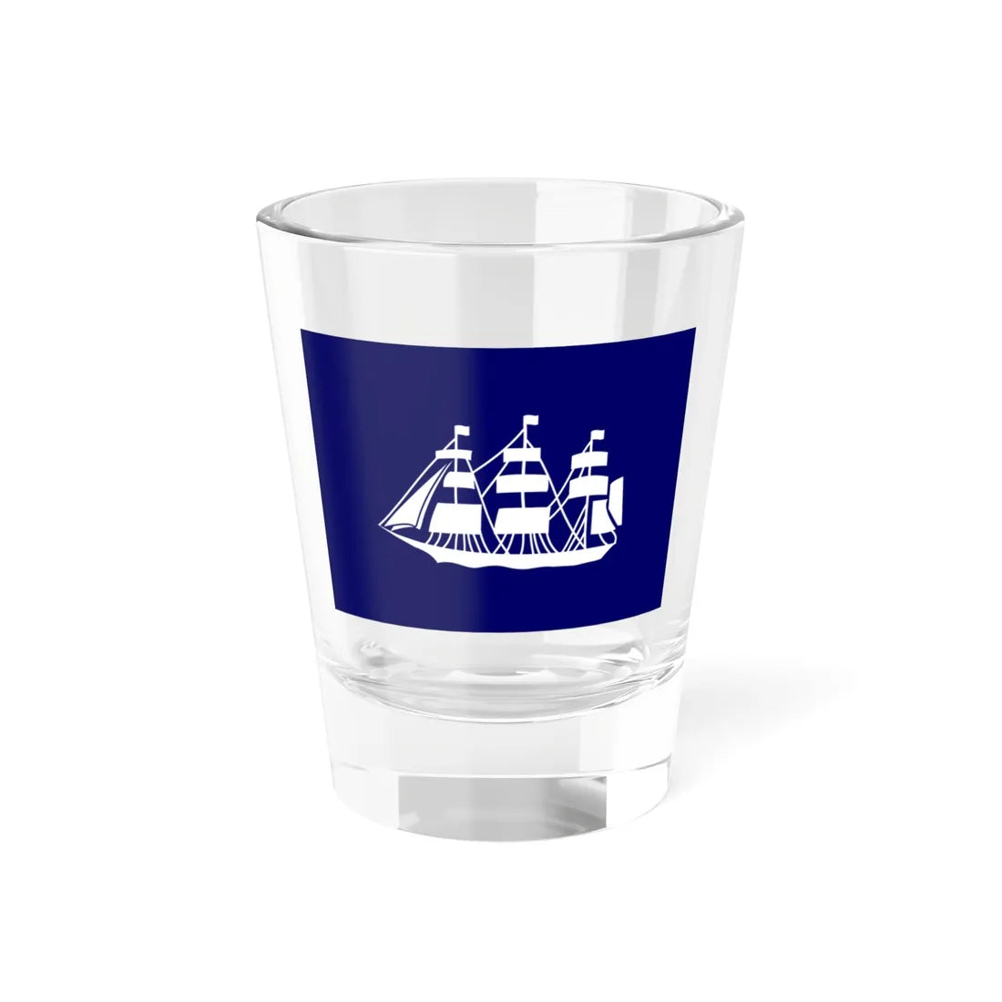 Flag of the Director of the Bureau of Marine Inspection and Navigation (United States) Shot Glass 1.5oz 1.5oz - Go Mug Yourself