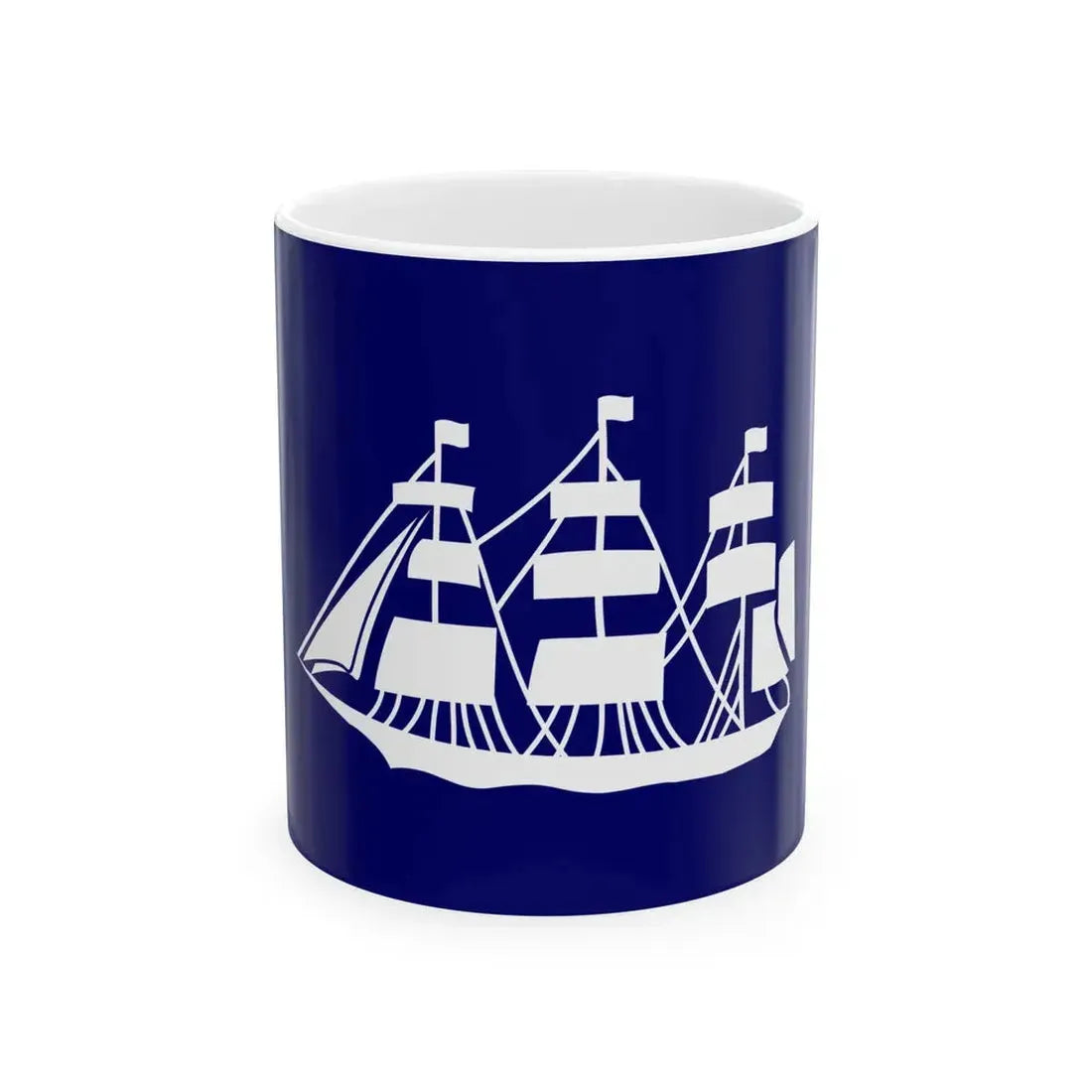 Flag of the Director of the Bureau of Marine Inspection and Navigation (United States) White Coffee Mug 11oz - Go Mug Yourself