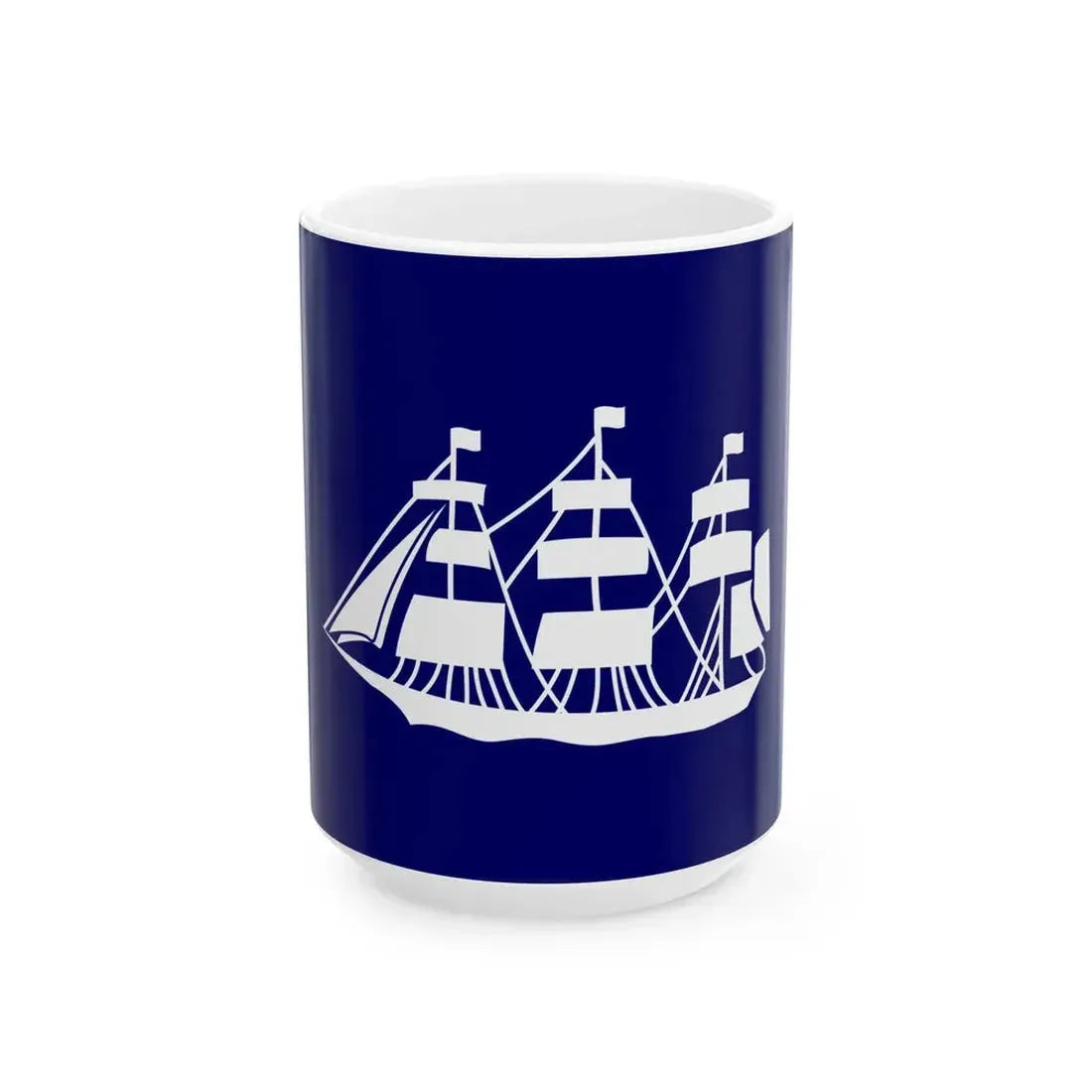 Flag of the Director of the Bureau of Marine Inspection and Navigation (United States) White Coffee Mug 15oz - Go Mug Yourself