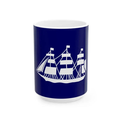 Flag of the Director of the Bureau of Marine Inspection and Navigation (United States) White Coffee Mug 15oz - Go Mug Yourself