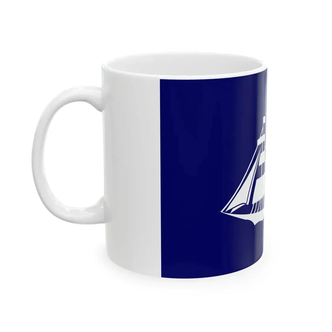 Flag of the Director of the Bureau of Marine Inspection and Navigation (United States) White Coffee Mug - Go Mug Yourself