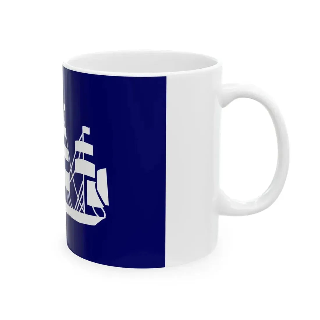 Flag of the Director of the Bureau of Marine Inspection and Navigation (United States) White Coffee Mug - Go Mug Yourself