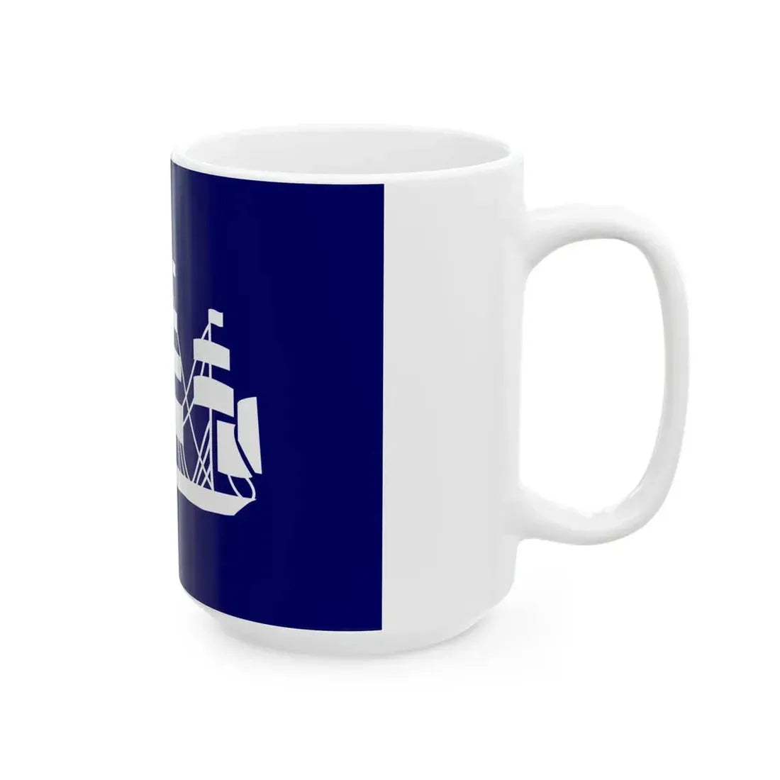 Flag of the Director of the Bureau of Marine Inspection and Navigation (United States) White Coffee Mug - Go Mug Yourself