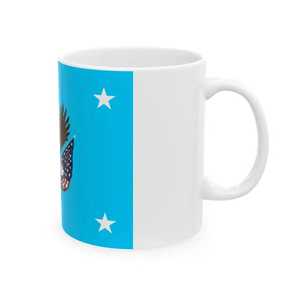 Flag of the Director of the United States National Cemetery System (United States) White Coffee Mug - Go Mug Yourself
