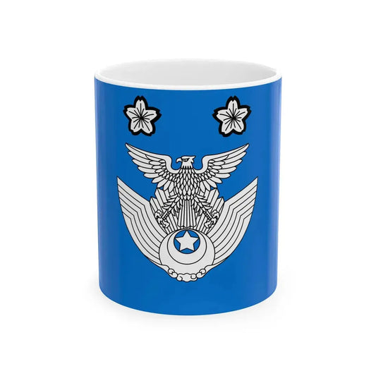 Flag of the Division Commander of the Air Self Defense Force Japan (Japan) White Coffee Mug 11oz - Go Mug Yourself