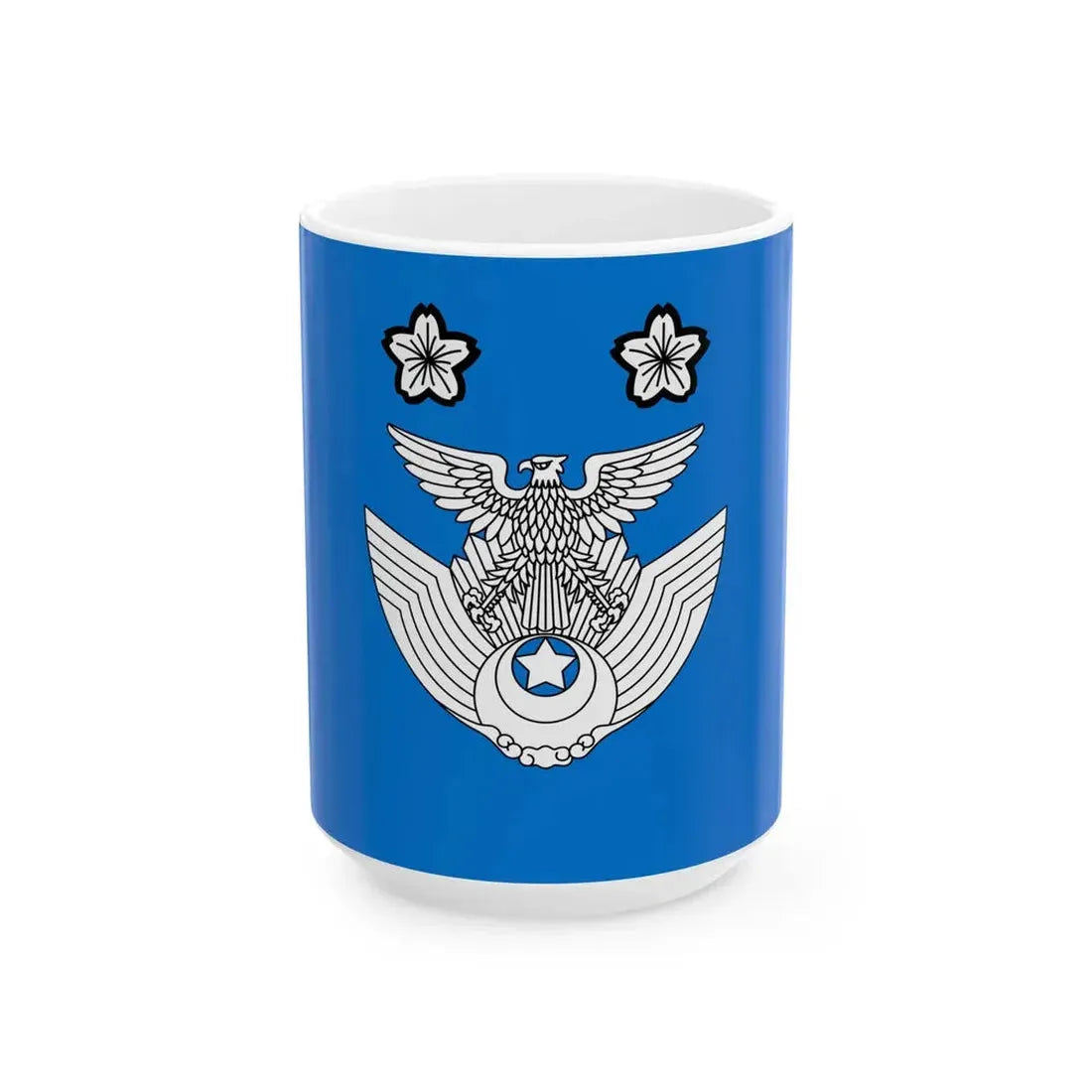 Flag of the Division Commander of the Air Self Defense Force Japan (Japan) White Coffee Mug 15oz - Go Mug Yourself