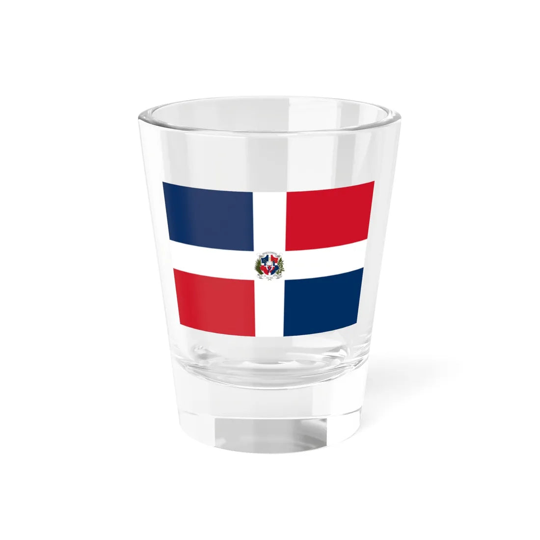 Flag of the Dominican First Republic (Dominica) Shot Glass 1.5oz 1.5oz - Go Mug Yourself