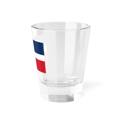 Flag of the Dominican Republic up to 1844 (Dominica) Shot Glass 1.5oz - Go Mug Yourself