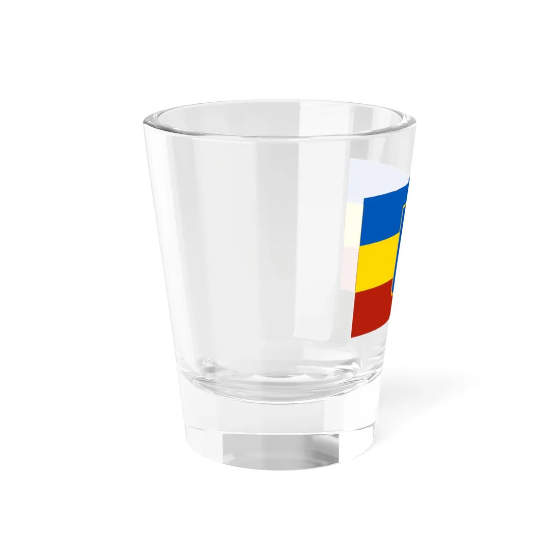 Flag of the Don Republic with coat of arms (Russia) Shot Glass 1.5oz - Go Mug Yourself