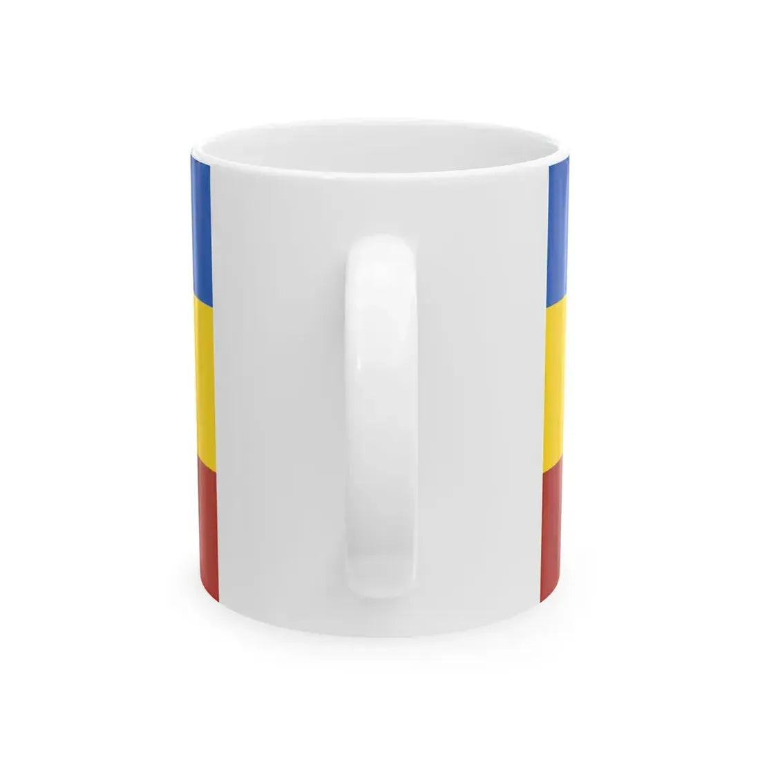 Flag of the Don Republic with coat of arms (Russia) White Coffee Mug - Go Mug Yourself